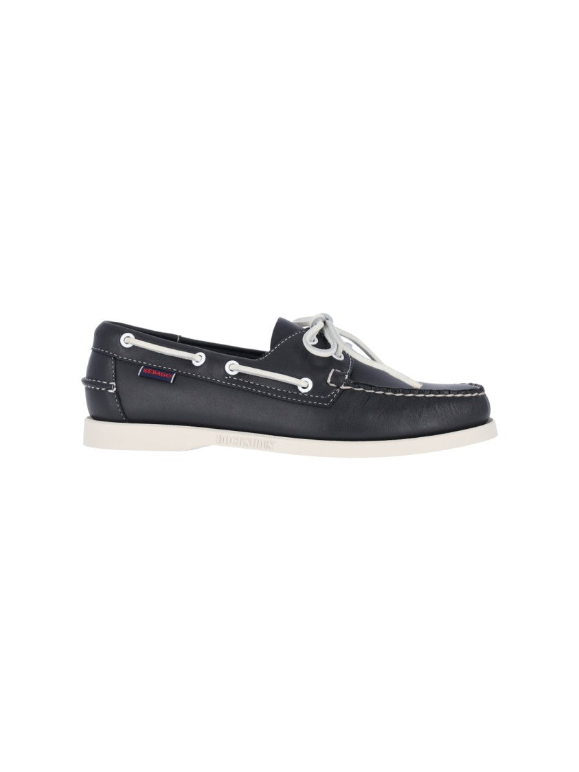 Sebago "Docksides Portland" Boat Shoes – Navy