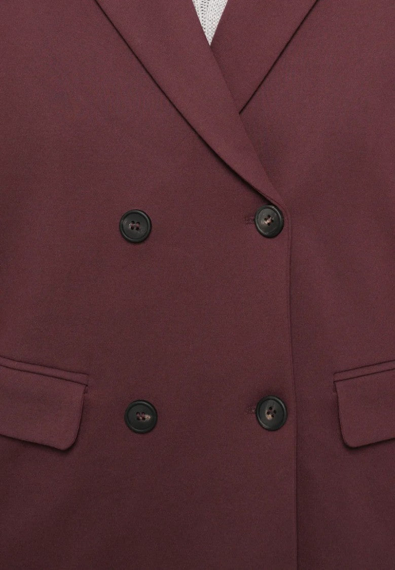 Max Mara Double-Breasted Structured Jacket With Classic Lapel