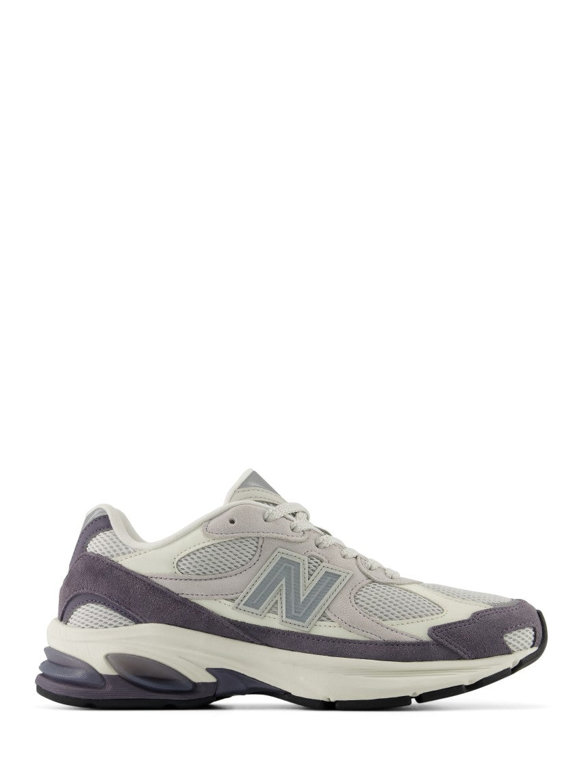New Balance Layered Grey Sneakers With Suede And Mesh Finish