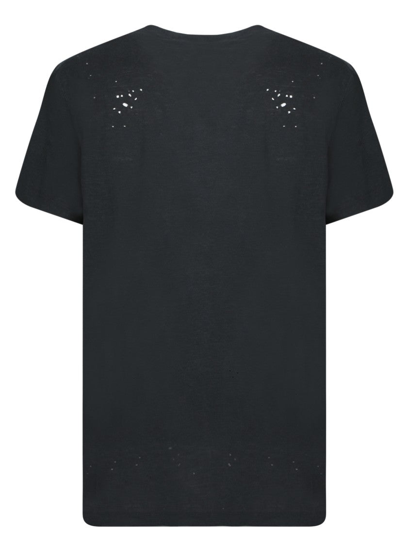 Dsquared2 Graphic Print Grey T-Shirt With Vintage Urban Finish