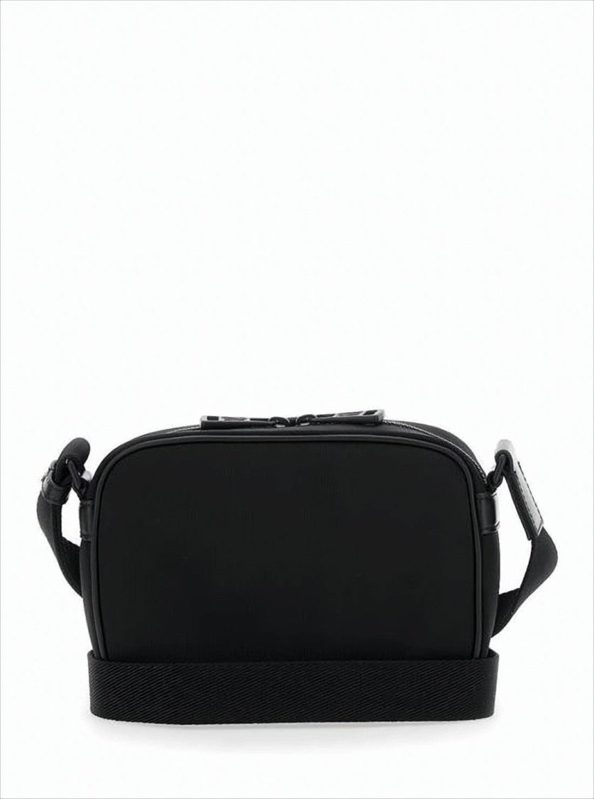 Moncler Rectangular Crossbody Bag With Embossed Logo And Adjustable Strap