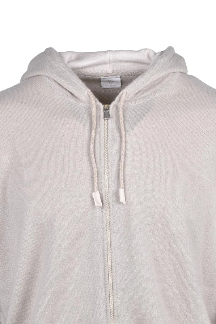 Eleventy Zip Cardigan Cashmere - Beige