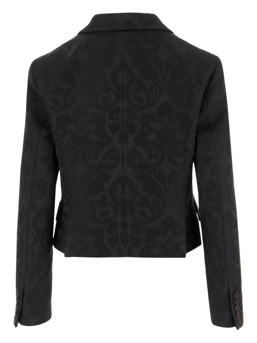 Chloé Double-Breasted Fitted Jacket In A Wool-Mix Jacquard