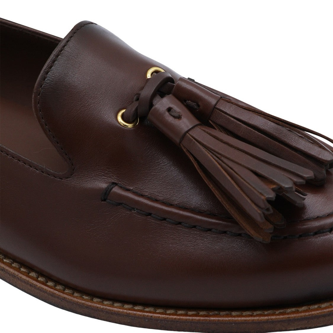 Church's Smooth Leather Flat Shoes With Decorative Tassels