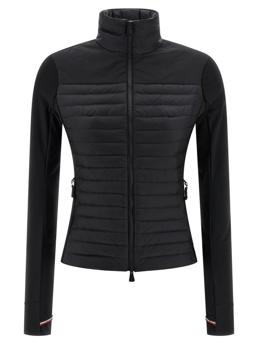 Moncler Grenoble Quilted High Neck Cardigan With Polartec Power Stretch Pro