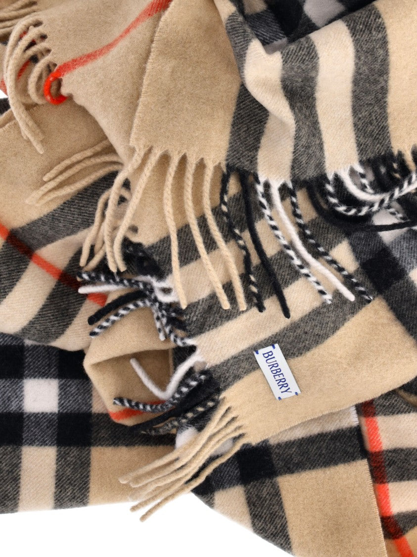 Burberry Classic Check Pattern Beige Scarf