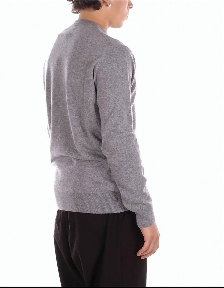 Mc2 Saint Barth Grey Sweatshirt With Bold Graphic Accents