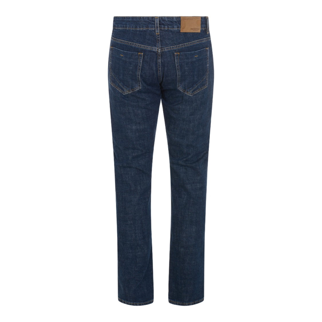Incotex Blue Division Classic Straight-Leg Indigo Jeans With Five-Pocket Design
