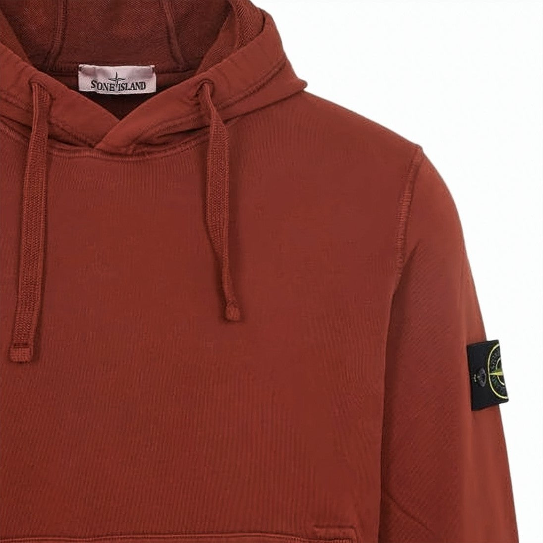 Stone Island Classic Pullover Hooded Sweatshirt With Distinctive Patch Detail