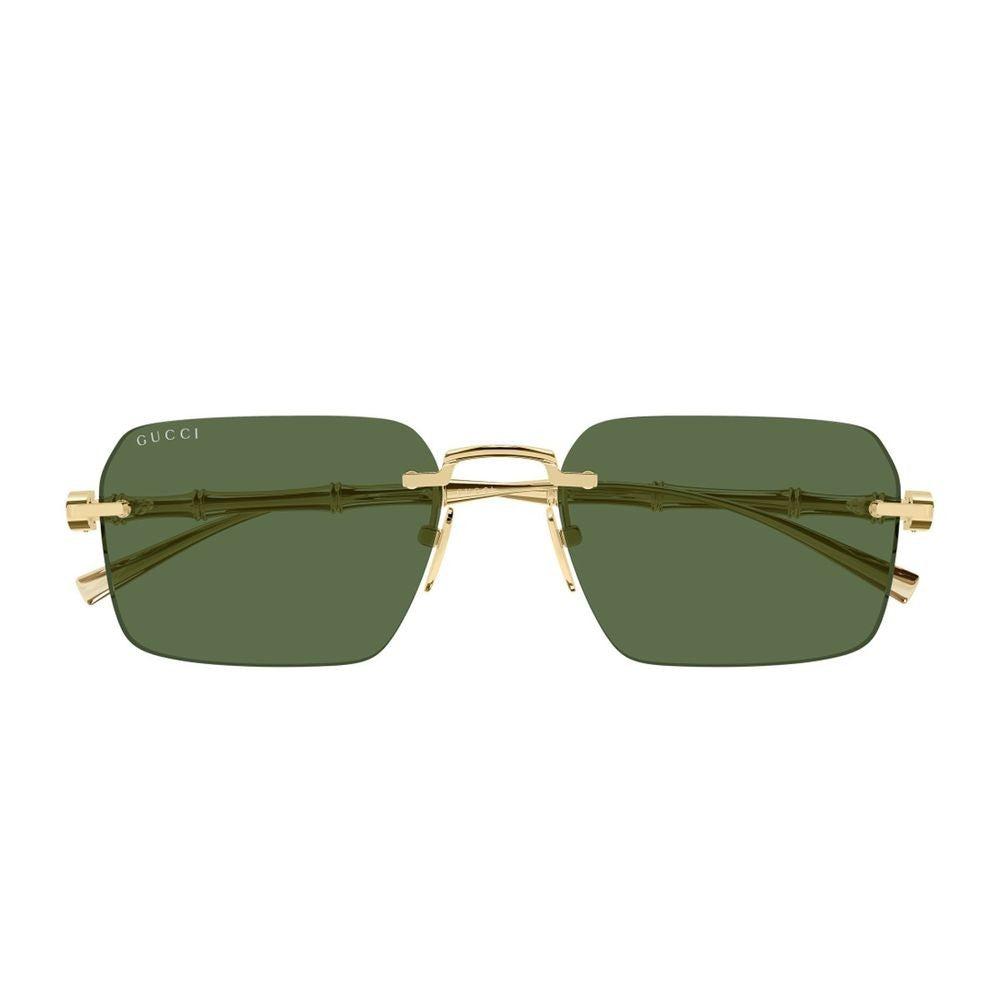 Gucci Rimless Geometric Sunglasses With Bamboo Motif Gg2154s Linea Sign