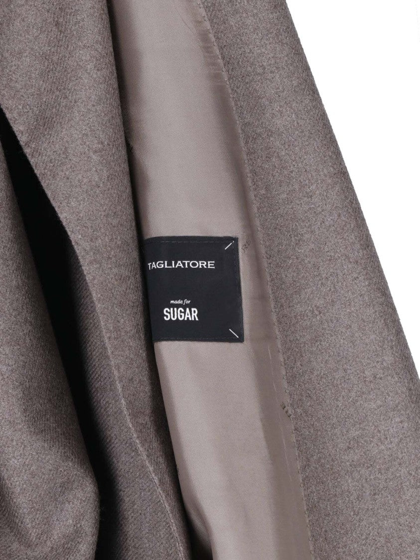 Tagliatore J-Jasmine Grey Virgin Wool Double-Breasted Blazer