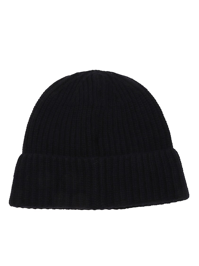 Stone Island Rws Virgin Wool Ribbed Folded Cuff Beanie