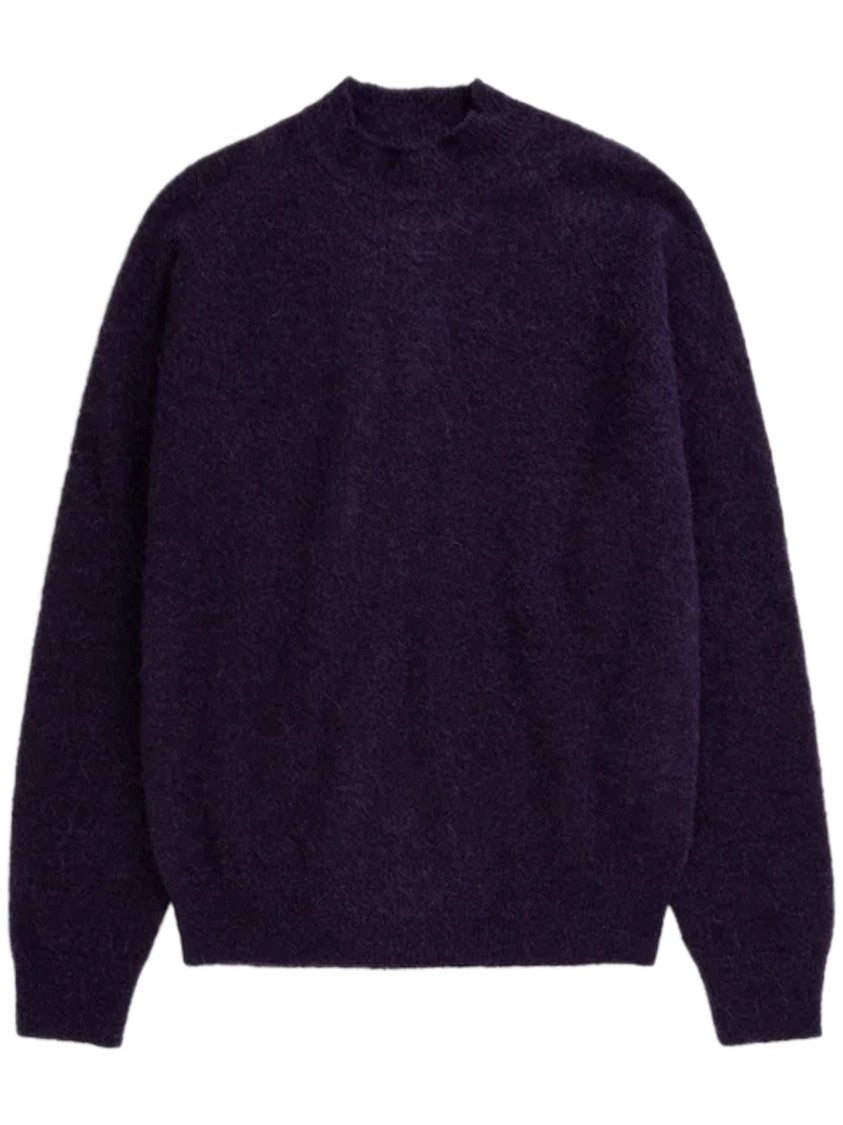 Norse Projects Nordevik Purple Baby Alpaca Crewneck Sweater
