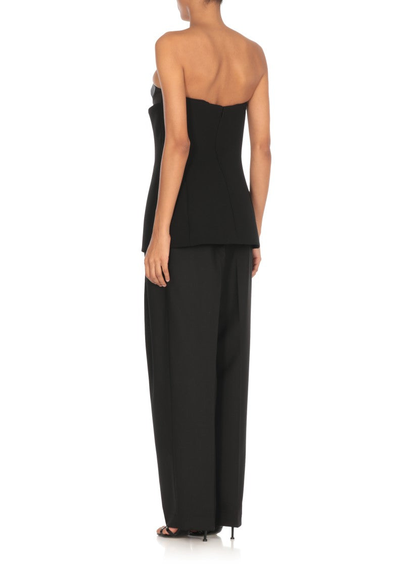 Khaite Black Ayla Top