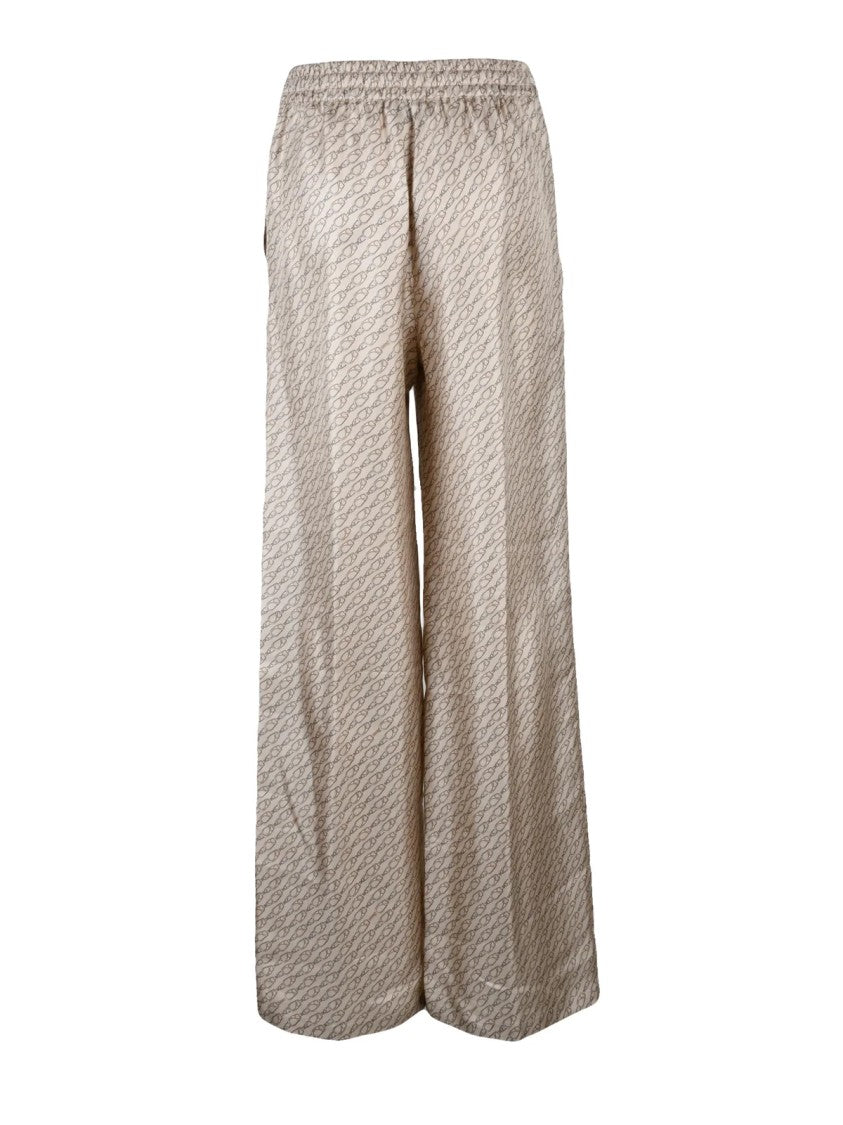 Herno Satin Pajama Trousers Beige