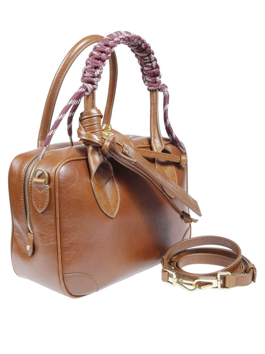 Golden Goose Vita Leather Braided-Handle Tote Bag