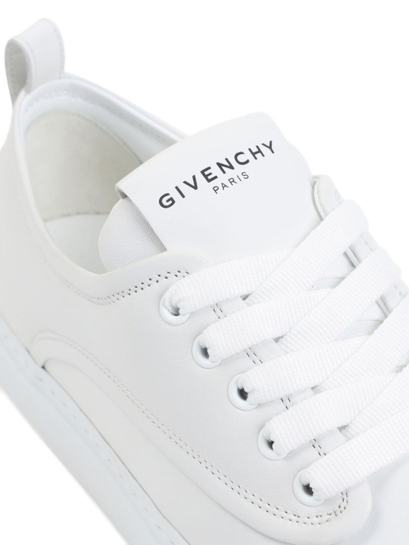 Givenchy White Calf Leather Flat Shoes