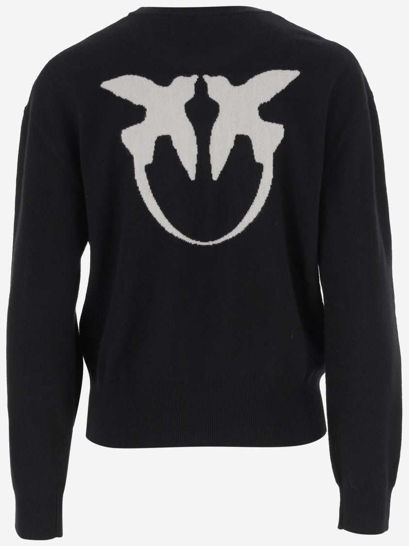 Pinko Wool And Cashmere Logo Sweater