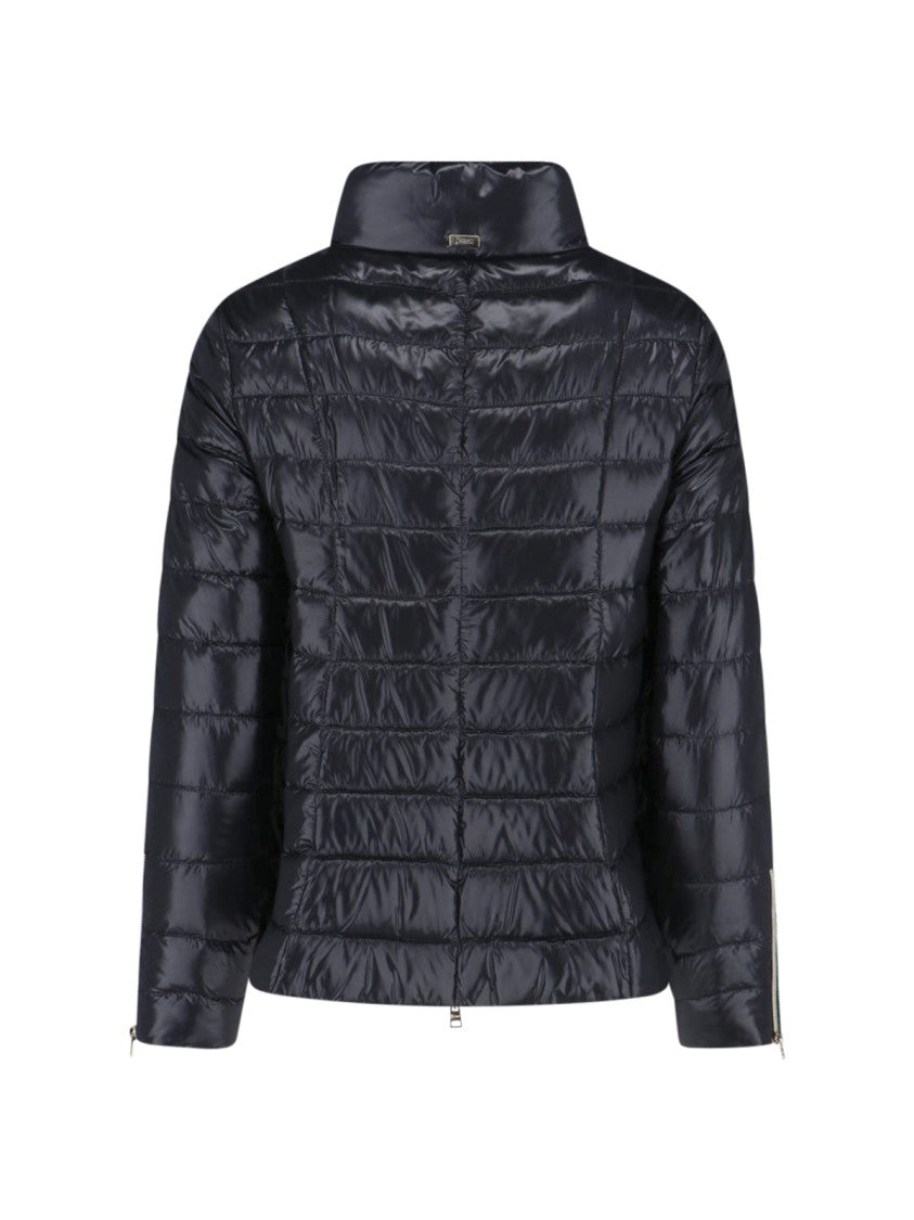 Herno Tailored Black Jacket With High Collar