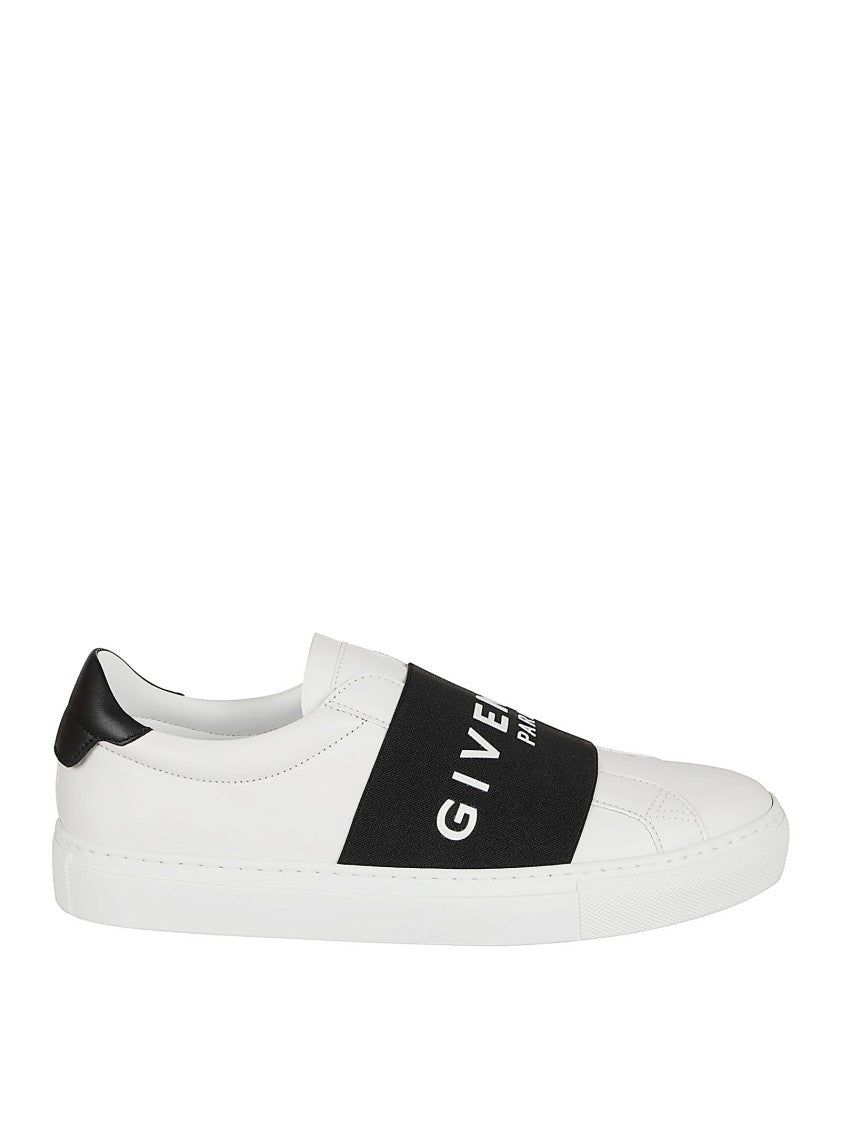 Givenchy White Leather Slip-On Sneakers