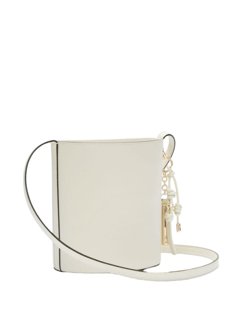 Furla Cream White Detachable Charm Shoulder Bag