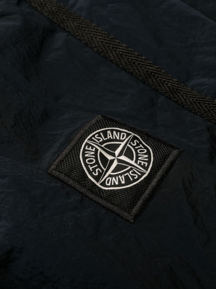 Stone Island Slim Fit Garment-Dyed Blue Shorts