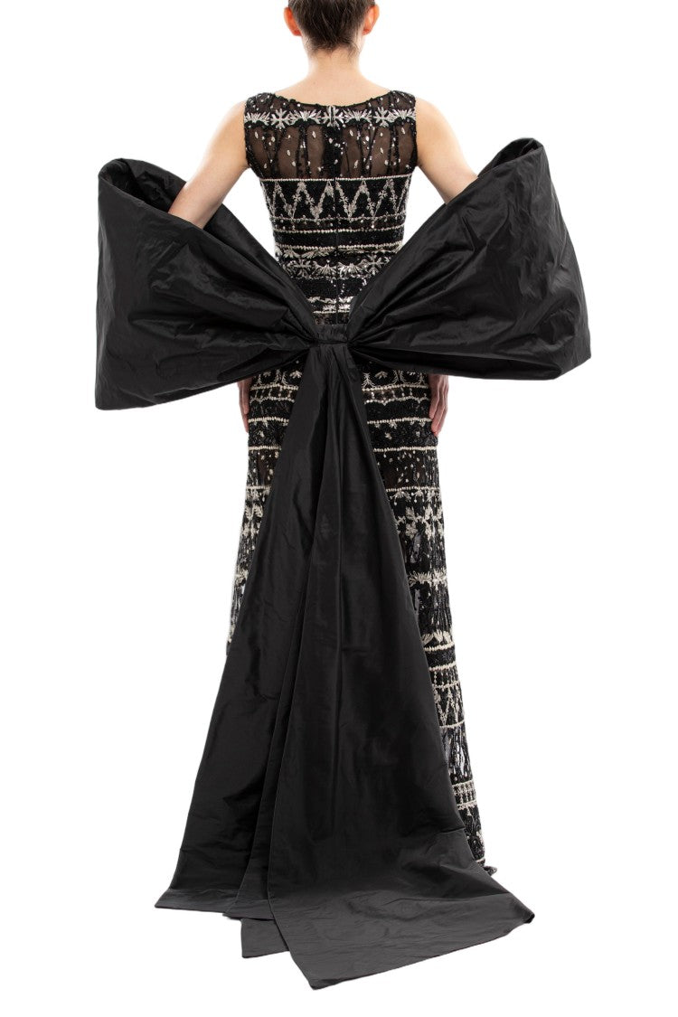 Saiid Kobeisy Embroidered Long Dress