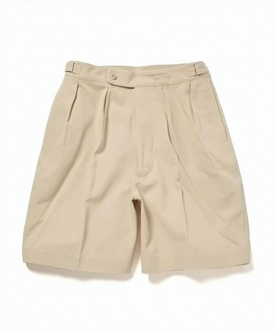 Kaptain Sunshine Relaxed-Fit High-Waisted Cotton Shorts With Pleated Detailing