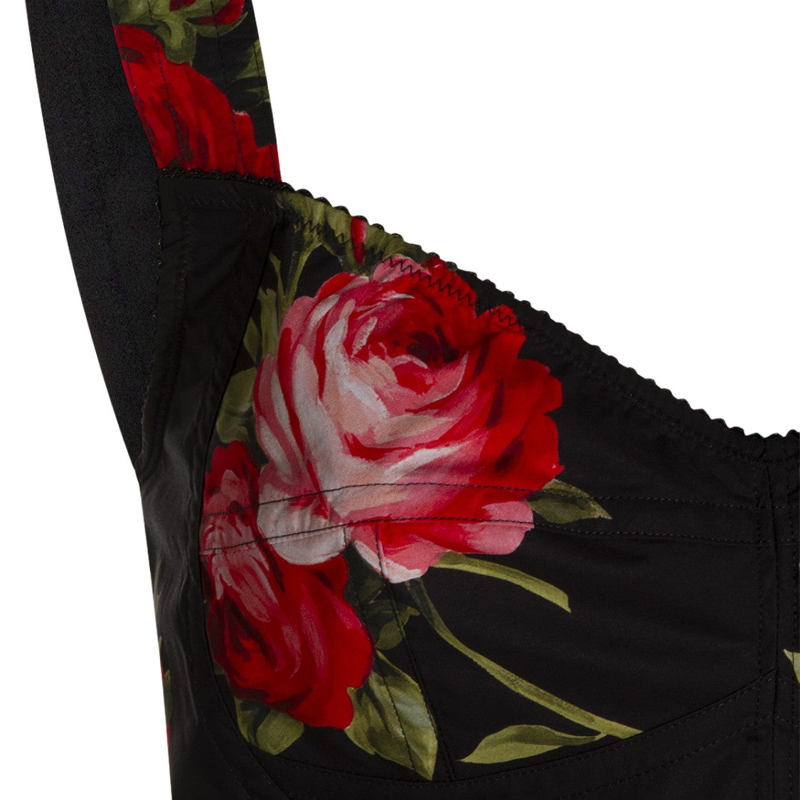 Dolce & Gabbana Cropped Top With Floral Print