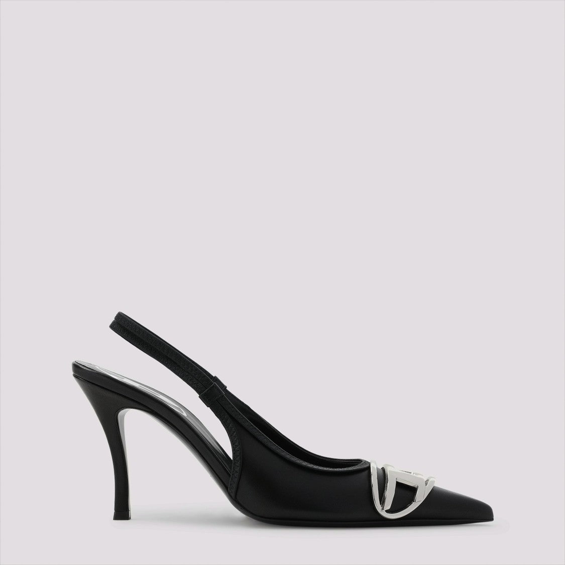 Diesel D-Venus Sb Black Leather Decolletes