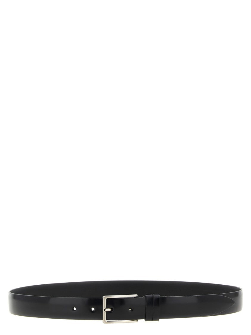 Zerbini Claudio Brushed Black Leather Belt