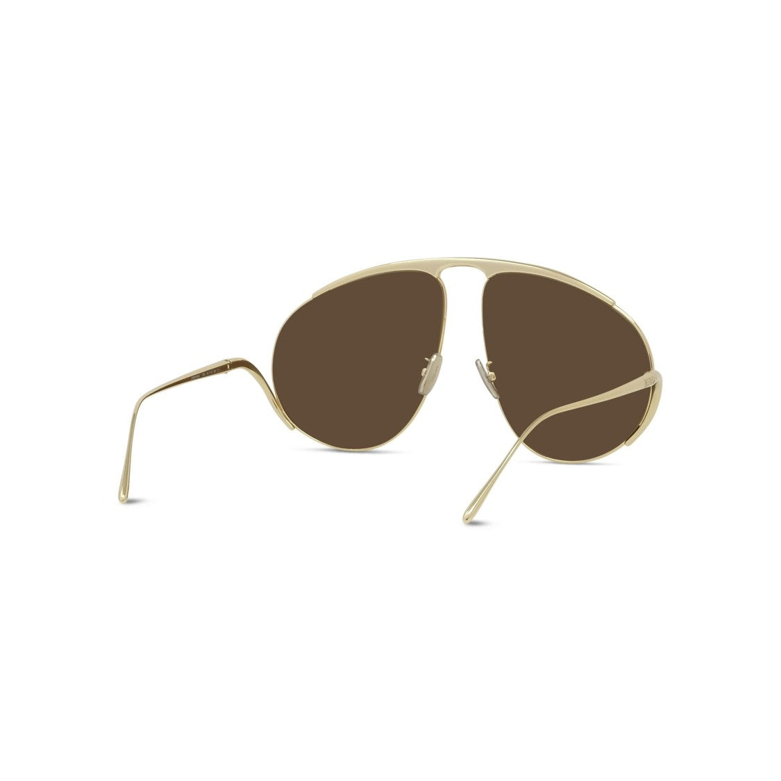 Loewe Gold Lw40180u Double Bridge Aviator Sunglasses