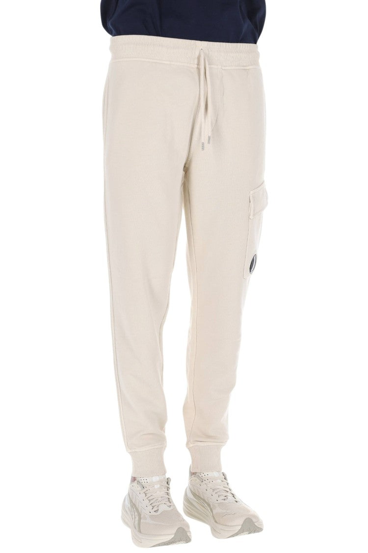 C.P. Company Cream Pure Cotton Sweatpants