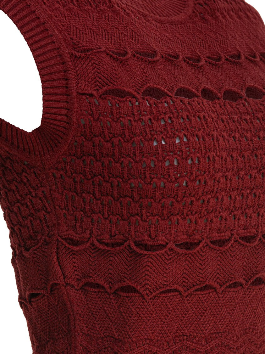 Elie Saab Textured Knit Top