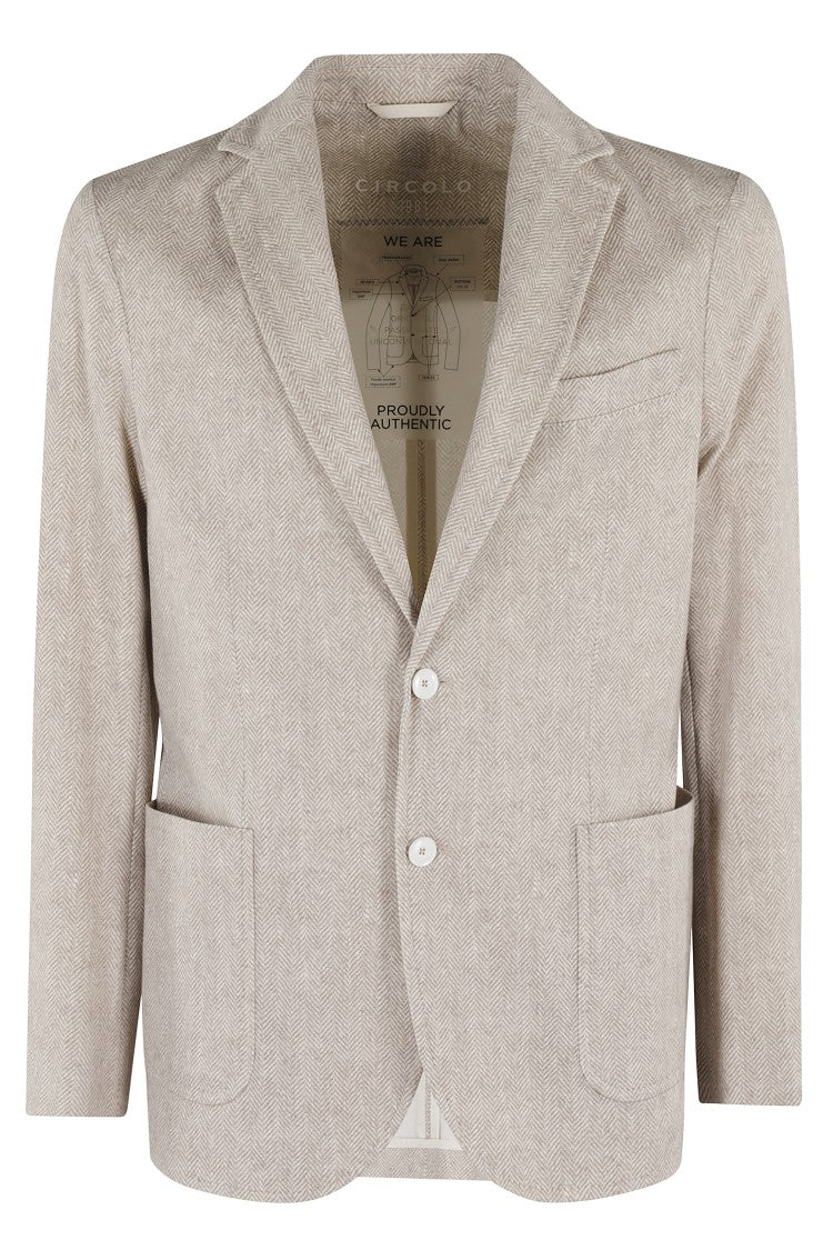 Circolo 1901 Houndstooth Piquet Jersey Jacket