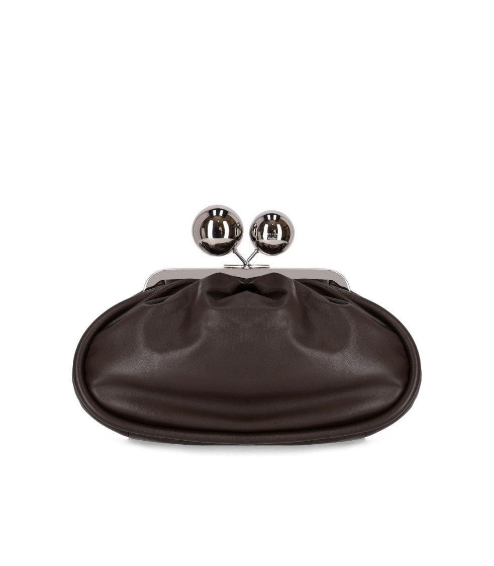 Max Mara Pasticcino Milvanew Medium Dark Brown Clutch