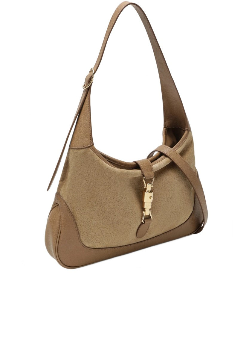 Gucci Rich Brown Jackie 1961 Leather Shoulder Bag