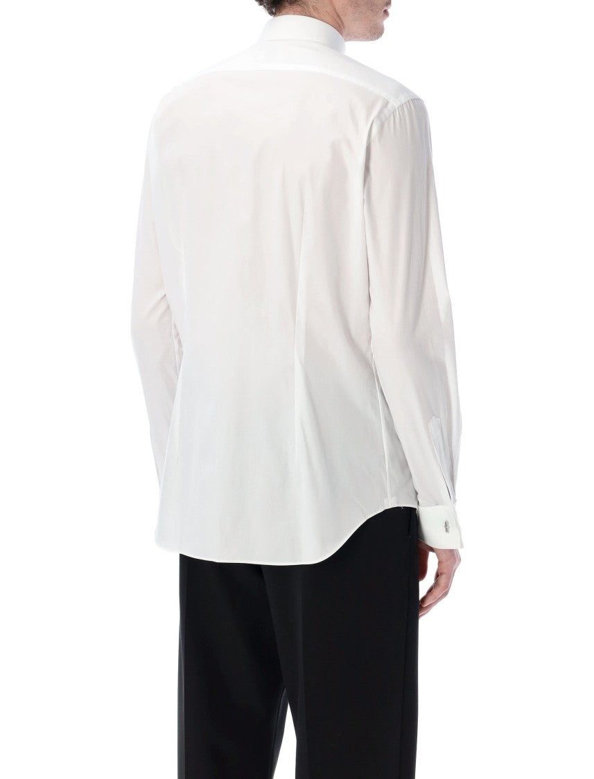 Xacus White Plastron Formal Shirt