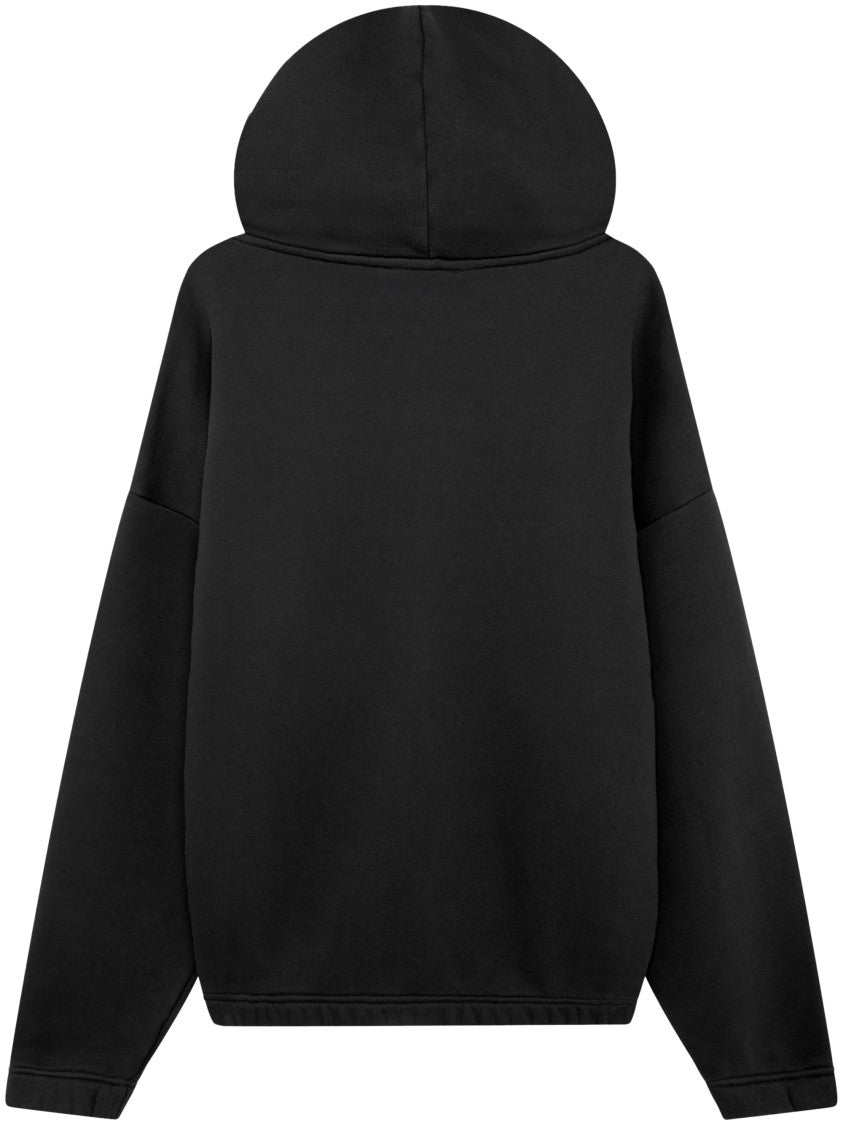 Autry Unisex Black Zip-Up Hoodie With Embroidered Branding