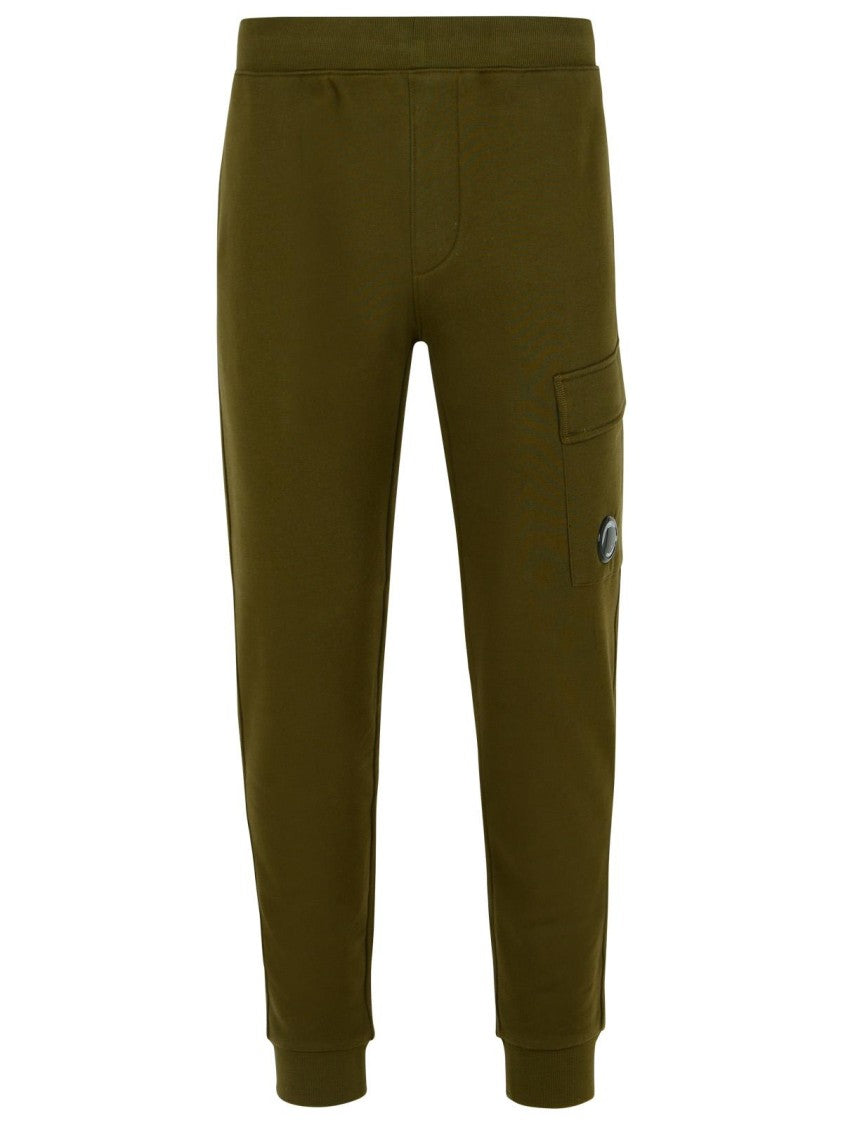C.P. Company Green Cotton Jogger Pants