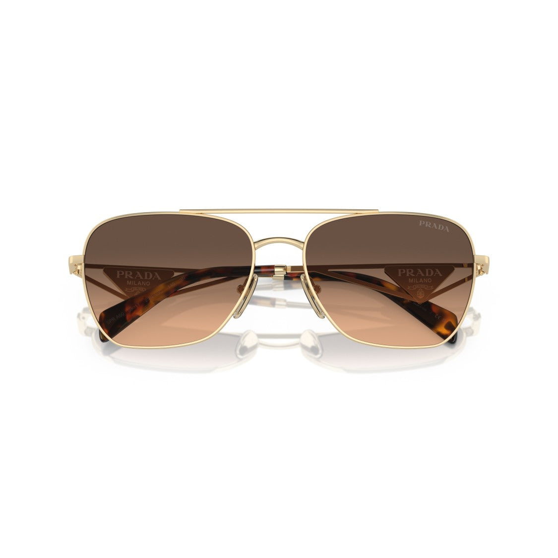 Prada 0Pr A50s Rectangular Gradient Brown Lenses
