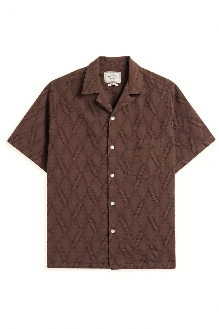 Portuguese Flannel Ike Cotton Bowling Collar Shirt