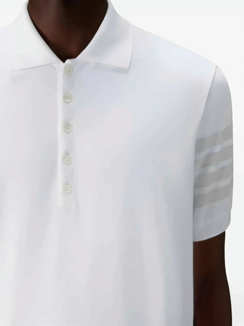 Thom Browne Garment-Overdyed Jersey Polo Shirt