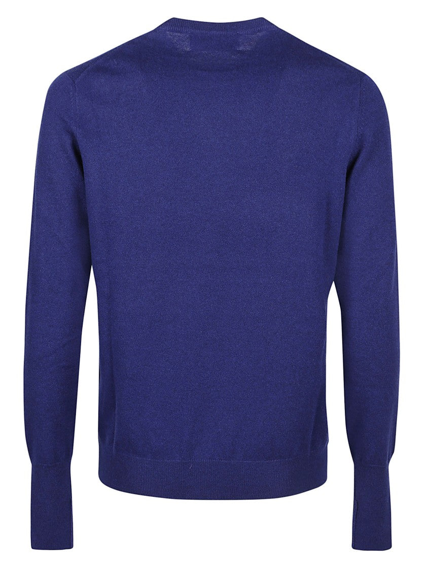 Ballantyne Plain Long Sleeve Cashmere Sweater