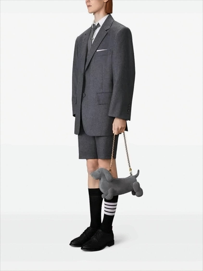 Thom Browne Dachshund-Motif Calf Leather Clutch