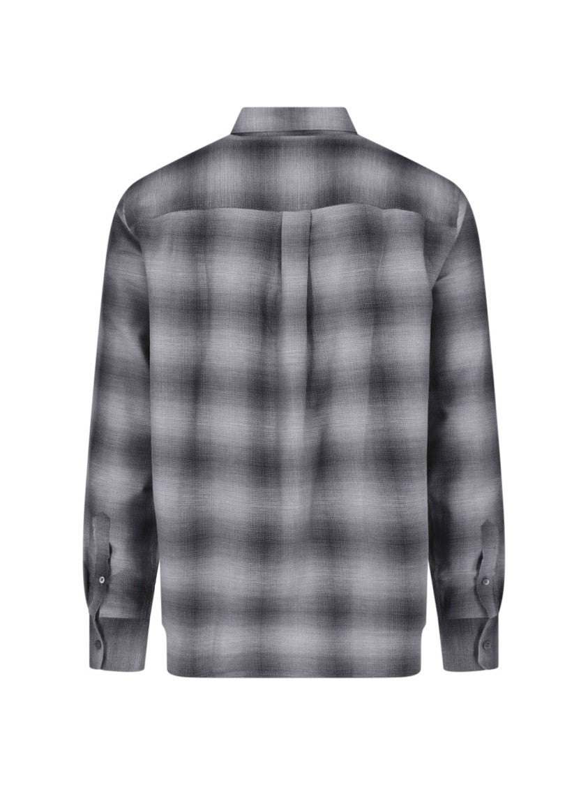 Berner Kuhl Checkered Grey Cotton Shirt With Relaxed Silhouette