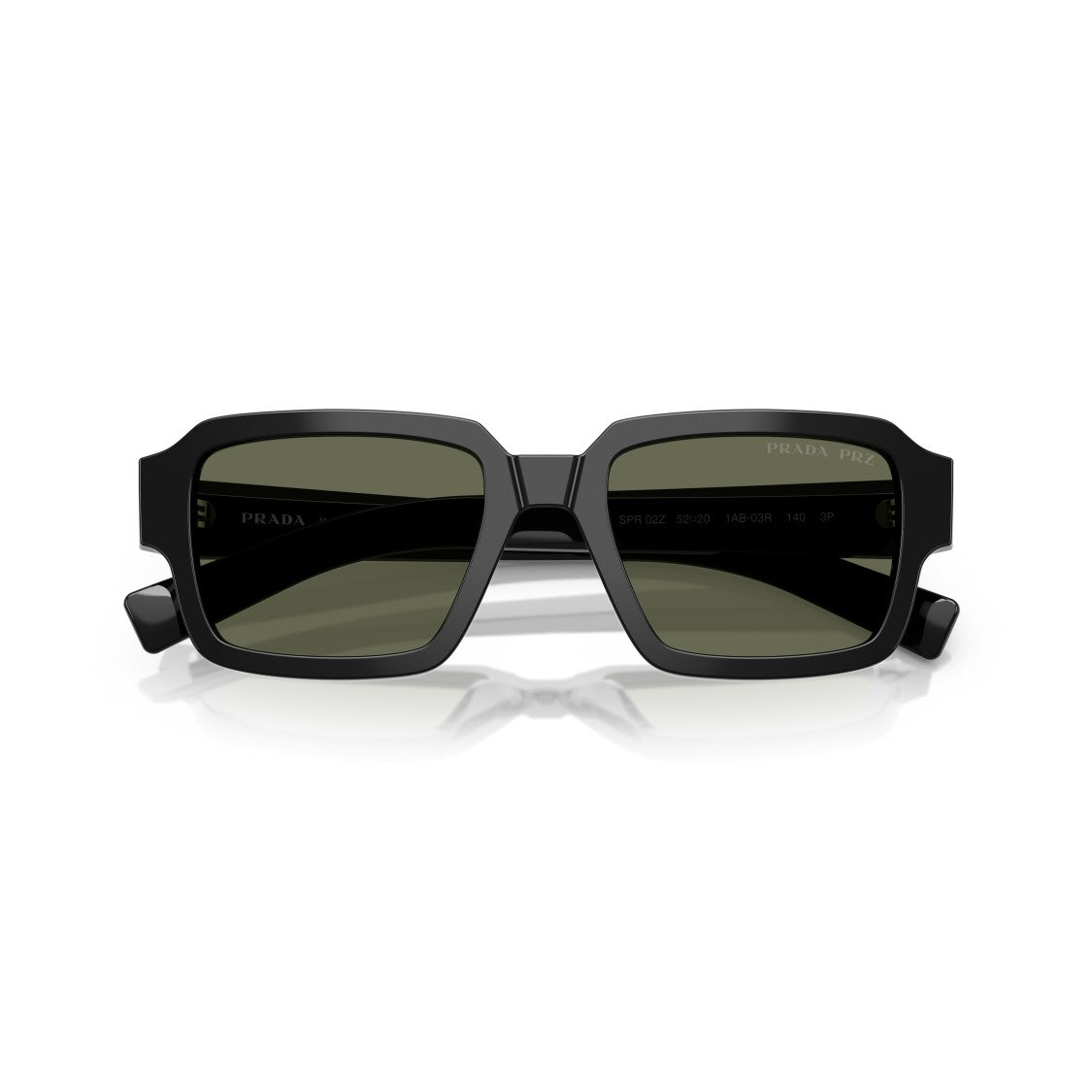 Prada 0Pr 02Zs Bold Rectangular Tortoiseshell Sunglasses From Prada