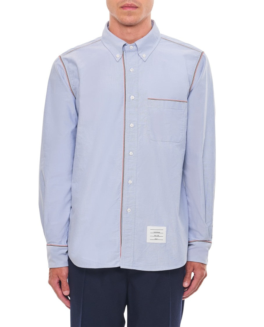 Thom Browne Light Blue Cotton Shirt