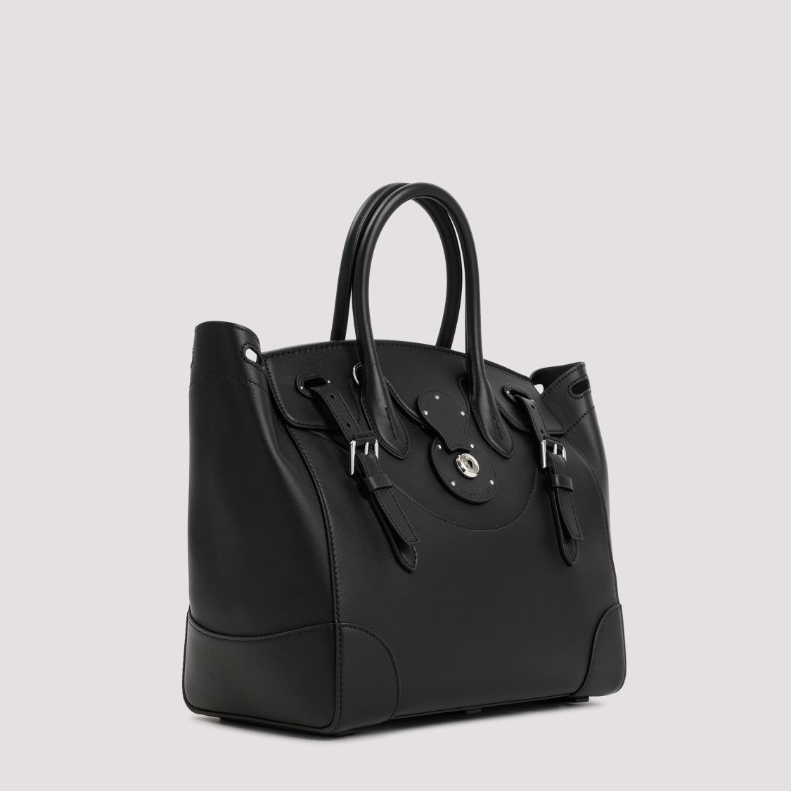 Polo Ralph Lauren Soft Black Calf Leather Ricky 33 Shoulder Bag