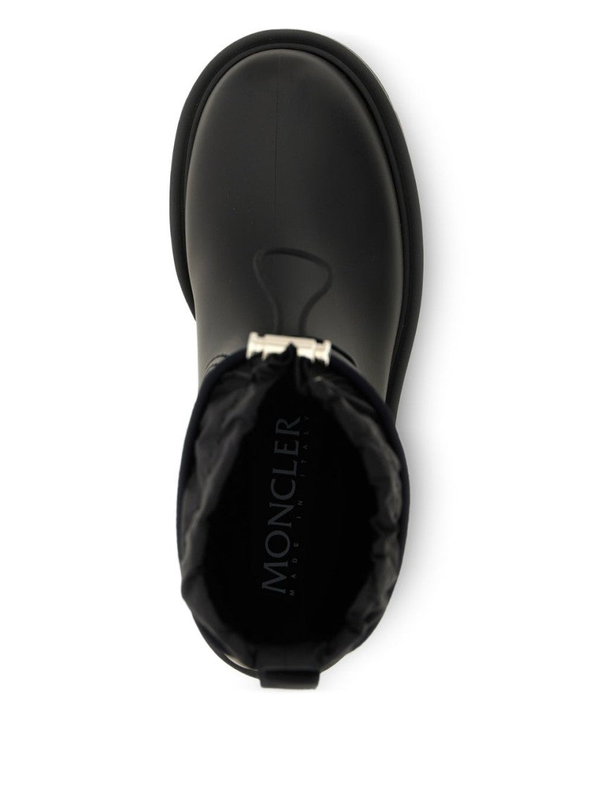 Moncler Ankle Boots With Quilted Collar And Sole